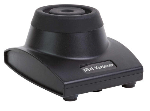 Mini mezclador Vortex Heathrow Scientific HS120827, negro, fotografía oficial; contenido según la ficha