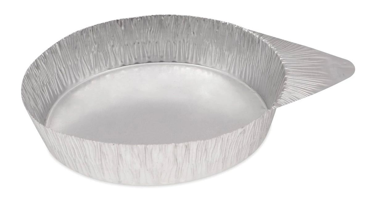 Recipiente de pesaje de aluminio Heathrow Scientific HSHEA14521CFR de 50 mL, lengüeta, versión libre de aceite, sin muestra ni empaque