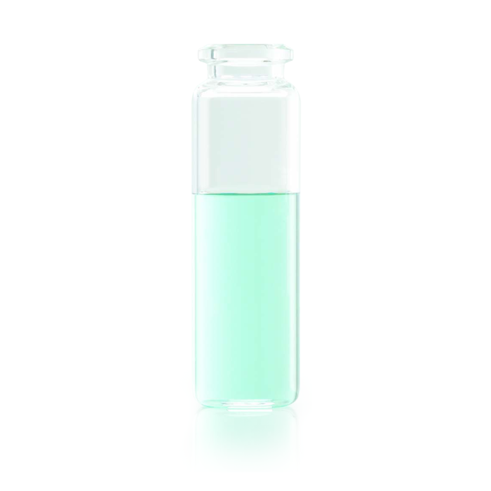 Fotografía oficial del formato de vial headspace WHEATON de fondo redondeado, boca crimp de 20 mm; referencias WHE-225280