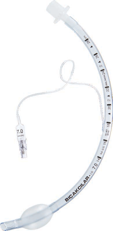 Tubo endotraqueal Bicakcilar 551 0070 1 con globo, sin estilete, I.D. 7.0 mm y O.D. 9.8 mm