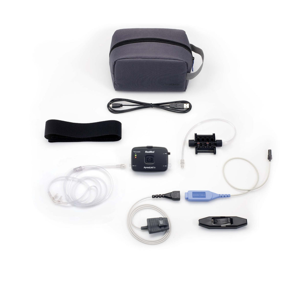 ResMed ApneaLink Air con accesorios del sistema