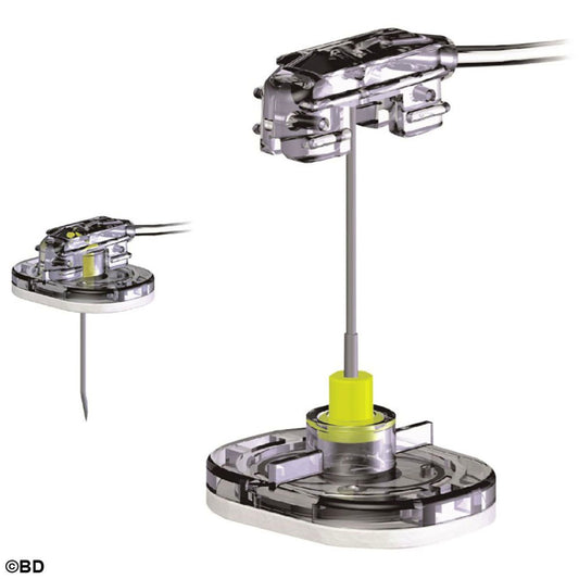 BD SafeStep Huber 19G x 1.5 pulgadas sin sitio Y, LH-0040