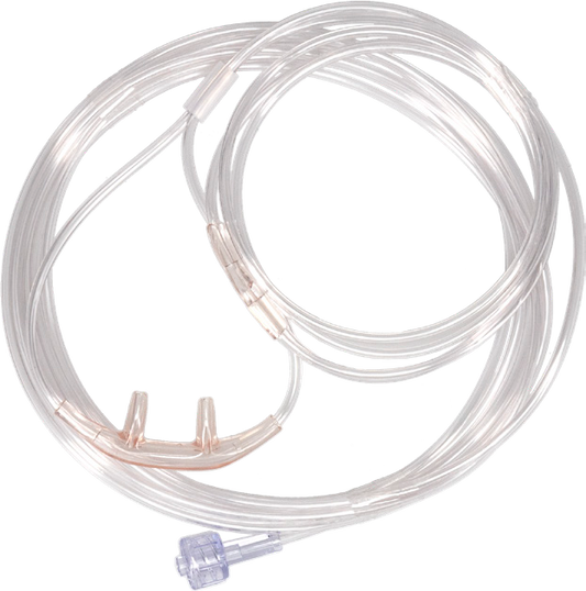 Cánula nasal de capnografía Salter Labs 4000-7-25 completa, para adulto, con línea de muestreo y conector Luer macho, sin suministro de oxígeno; original del fabricante.