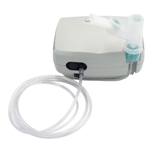 Compresor Salter Labs AIRE Elite con kit de nebulizador de pieza en T y boquilla; foto representativa de la familia 8350