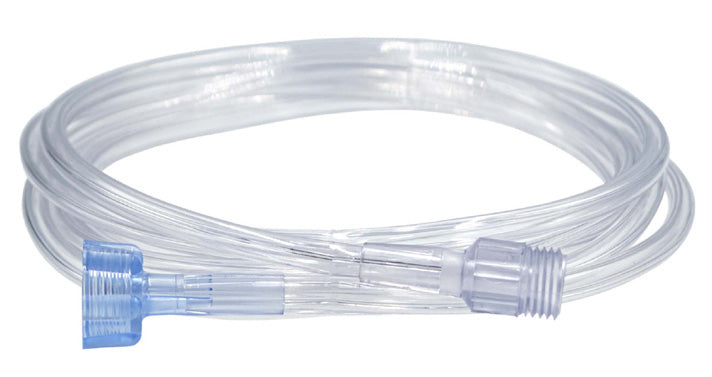 Tubo transparente Salter Labs 9999 de oxígeno con conexiones Thread Grip macho y hembra