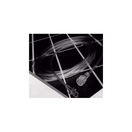 Línea de muestreo de CO₂ Salter Labs 4510-10-25. Fotografía completa de la línea con sus dos conectores Luer.