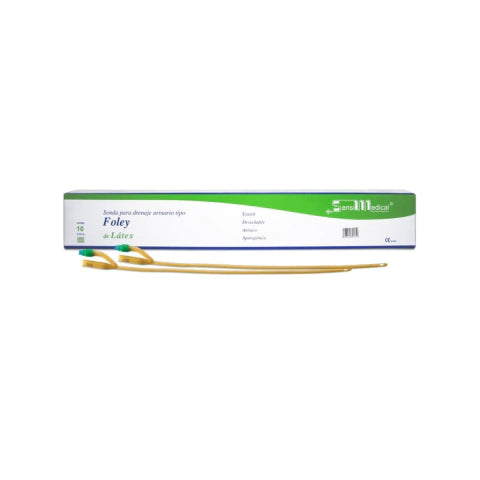 Sensimedical 130019607, sonda Foley de látex calibre 10 Fr de 2 vías