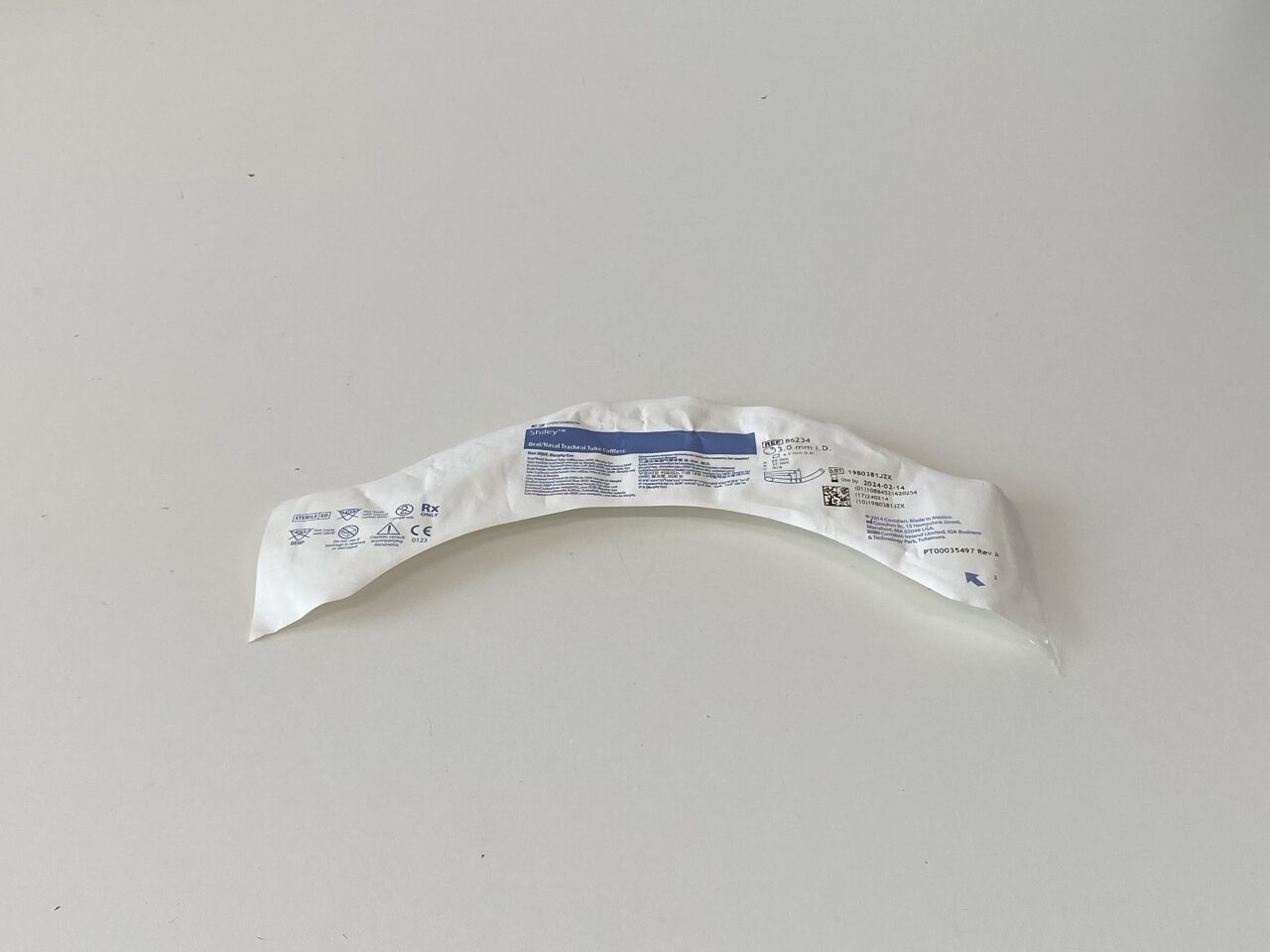 Shiley sonda endotraqueal sin cuff 3.0 mm, referencia 86234