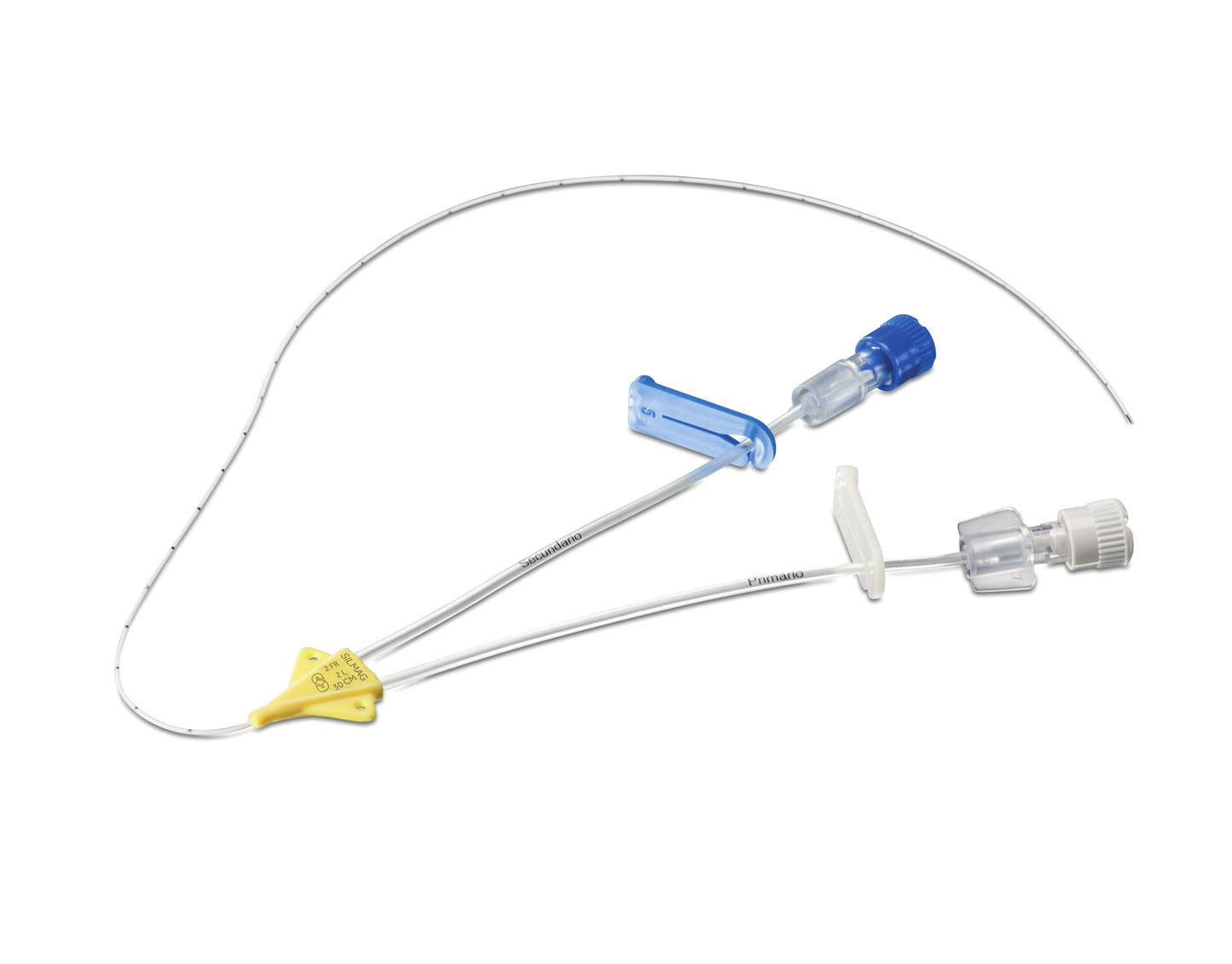 Silmag Bita PICC 582-02-30-D de poliuretano, 2.0 Fr x 30 cm, doble lumen