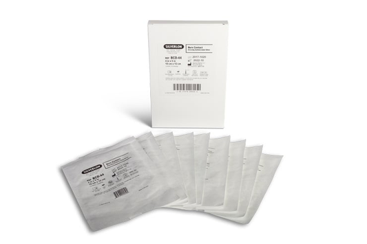 Familia Silverlon Burn Contact Dressing: apósitos de contacto con plata para quemaduras