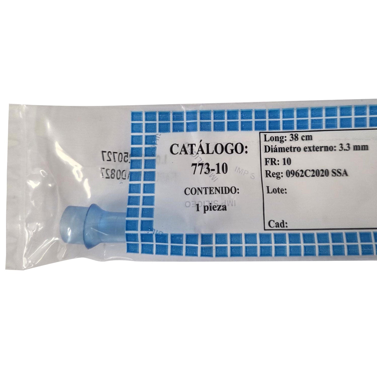 Sonda Nelaton Siliceo 773-10, 10 Fr, 38 cm, estéril