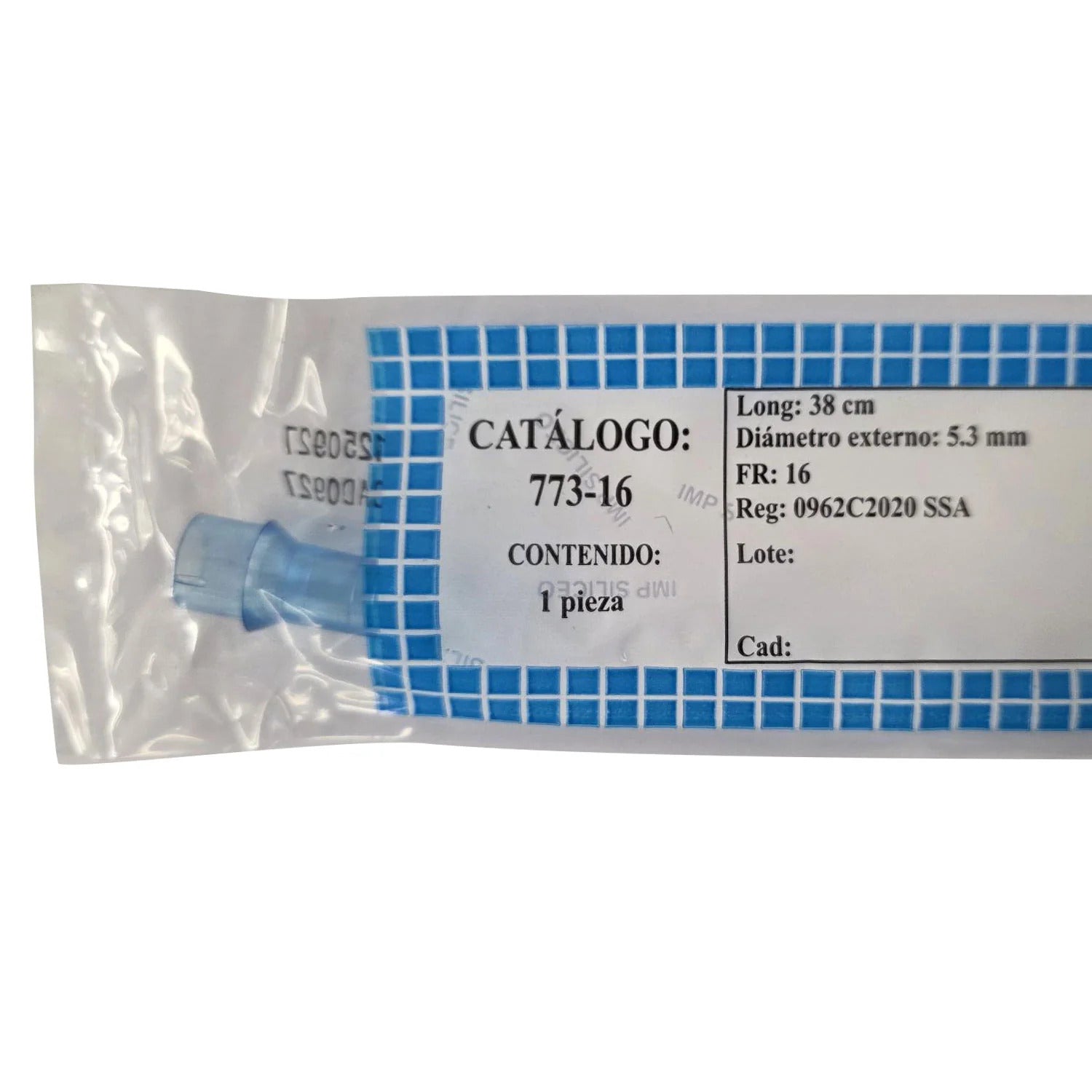 Sonda Nelaton Siliceo 773-16, 16 Fr, 38 cm, estéril
