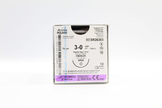 Atramat PGLA90 SR26303 sutura absorbible violeta