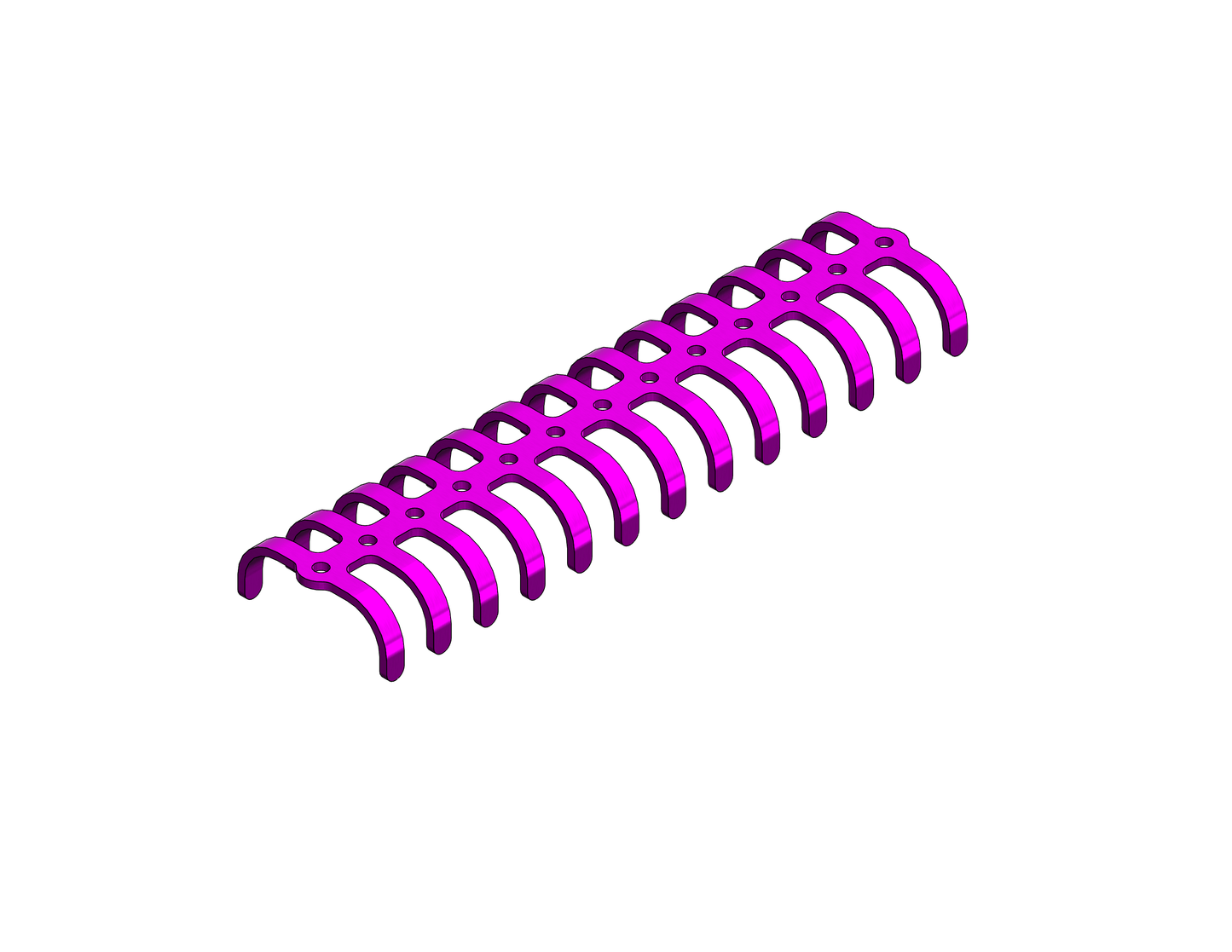 STRACOS clip costal 3D de titanio de 13 segmentos
