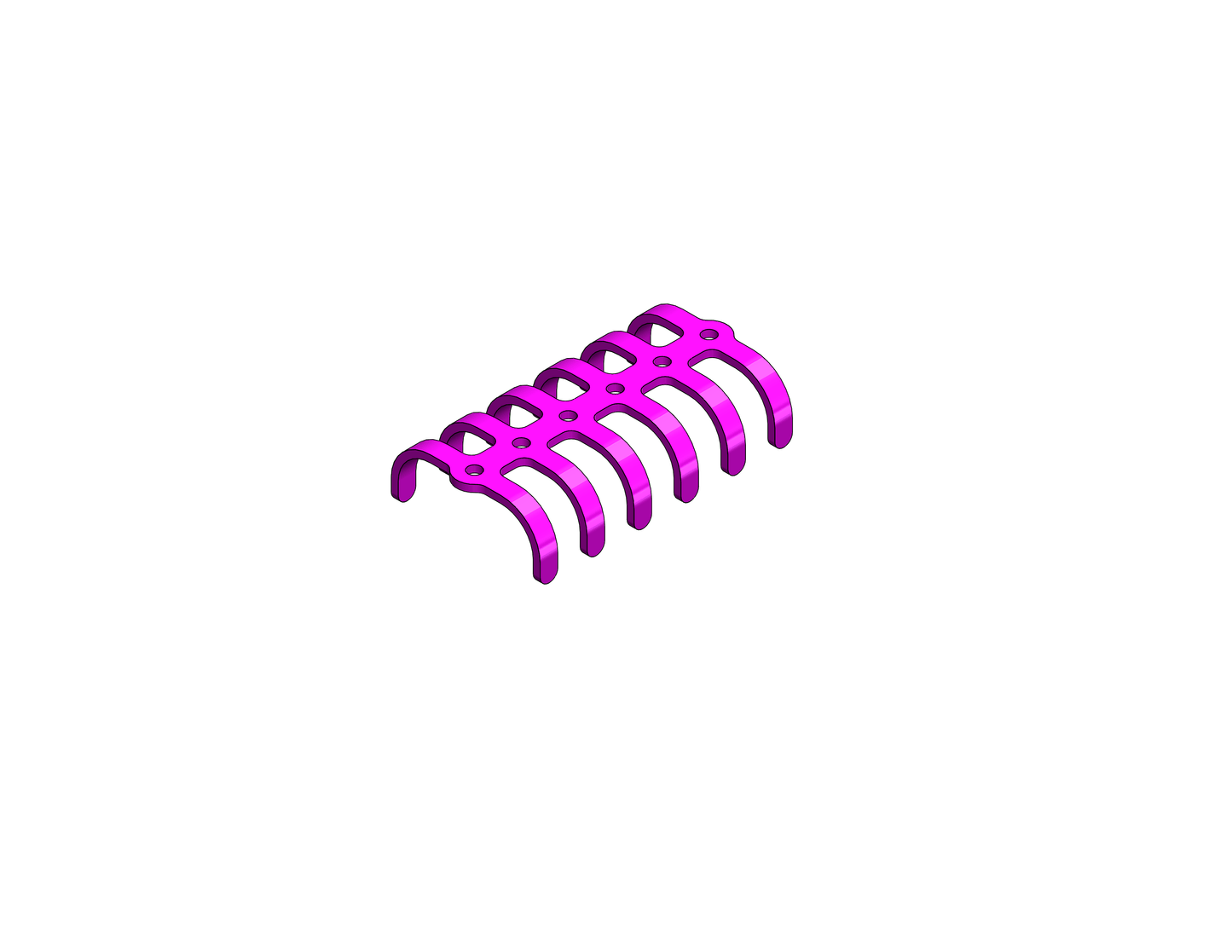 STRACOS clip costal 3D de titanio de 6 segmentos