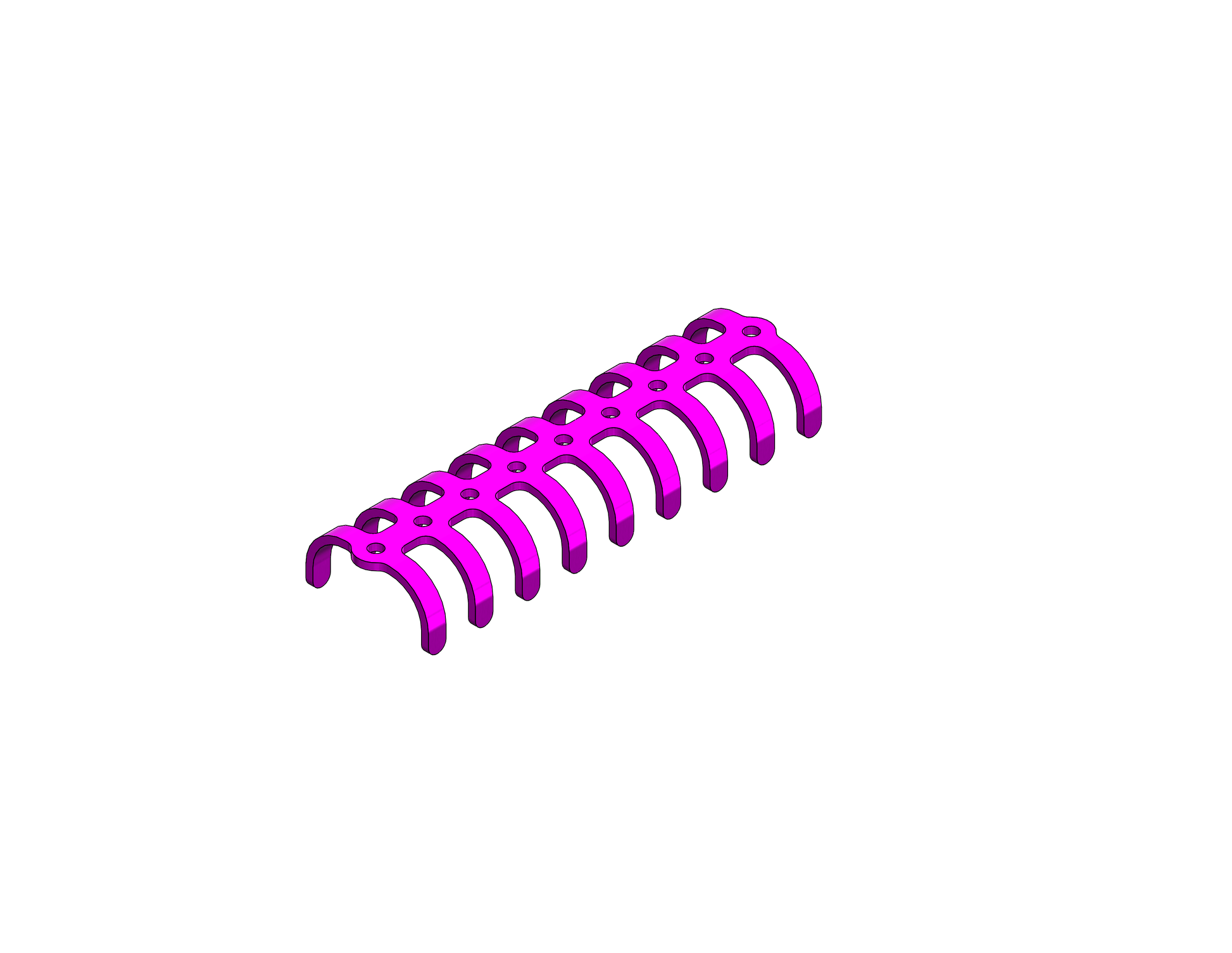 STRACOS clip costal 3D de titanio de 9 segmentos