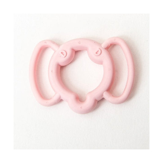 TIMM anillo de alta tensión rosa mediano para sistema ErecAid sobre fondo blanco