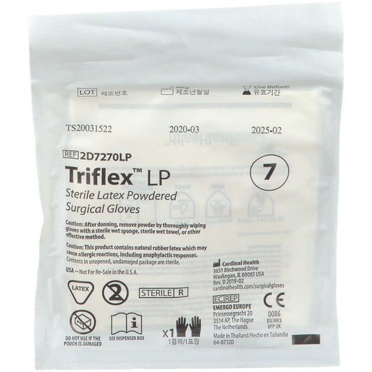 Triflex LP 2D7270LP guante quirúrgico de látex estéril talla 7.0