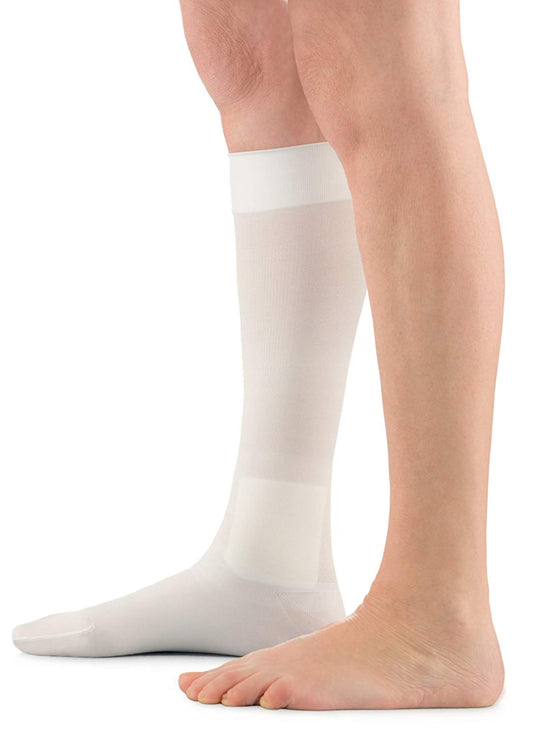 Medias de compresión Jobst Ulcer Care 40 mmHg — vista en uso