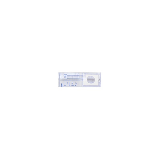 Bolsa recolectora Siliceo RUS700V para urocultivo infantil de niño, 100 ml, orificio redondo y escala, 1 pieza