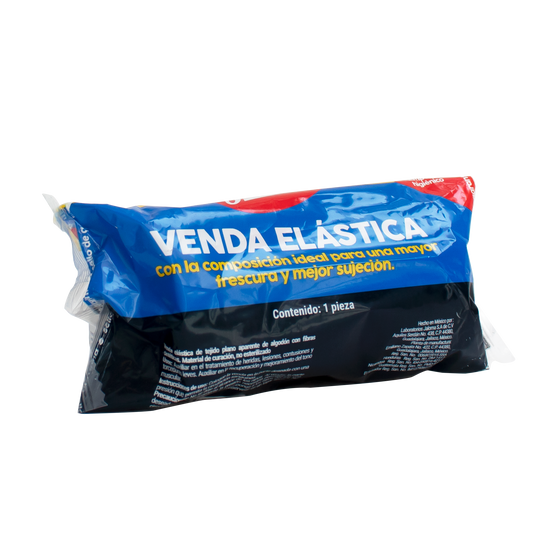 Venda Elástica Jaloma 10 cm x 5 m de tejido plano 60% algodón y 40% poliéster
