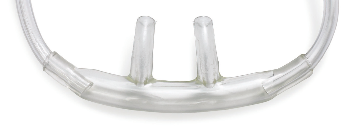 Ventlab 1107, detalle frontal de la cánula nasal adulta