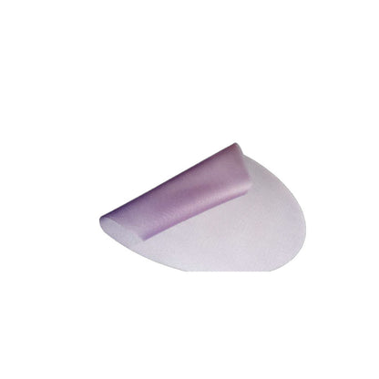 Malla BD Bard Ventralight ST, cara de polipropileno y barrera de hidrogel Sepra violeta, sobre fondo blanco