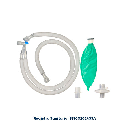 Wellead circuito de anestesia pediátrico expandible con bolsa de 1 litro