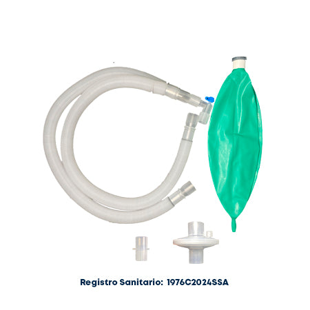 Wellead circuito de anestesia adulto expandible con bolsa de 3 litros