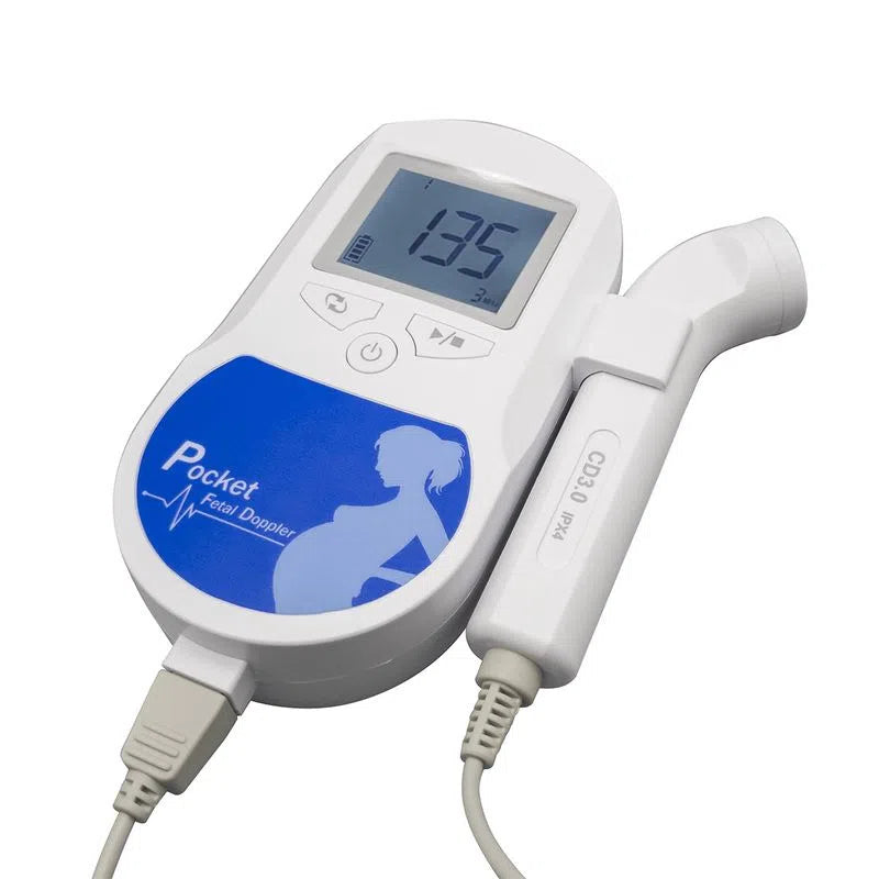 Doppler fetal de bolsillo Xignal DOPBF completo, con la sonda marcada CD3.0 e IPX4.