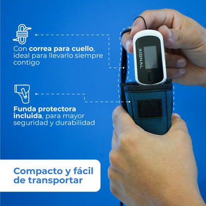Funda y correa para cuello del oxímetro de pulso Xignal MD300C2.