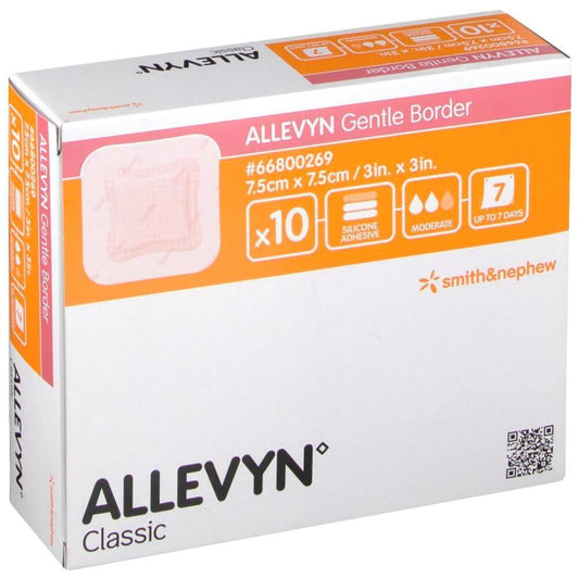 Allevyn Gentle Border 7.5cmx7.5cm 66800269