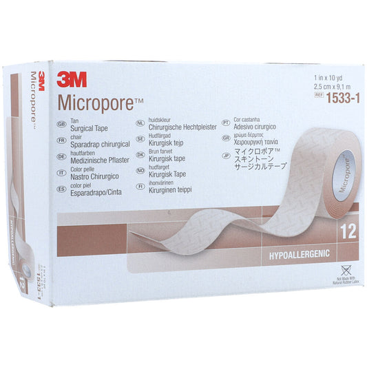 Cinta Médica Color Piel 3M Micropore 1533-1