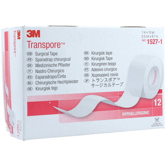 Cinta Medica Adhesiva 3M Transpore 1527-1